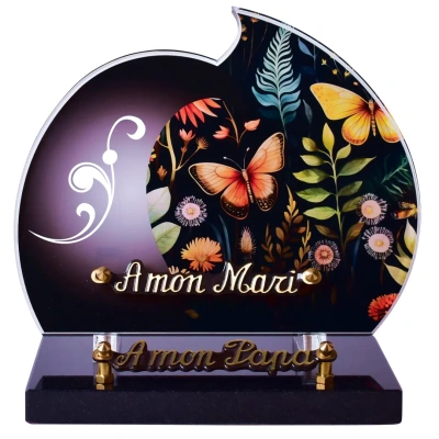 Fleurs aquarelle saumon gamme double vague GM