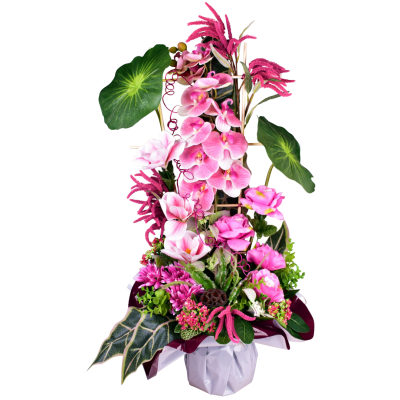 Siane : Rose magnolia gerbera