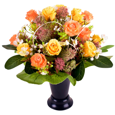 Hermine : Rose fleurette cyprès