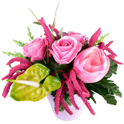 Rose Renoncule Astilbe Anthurium