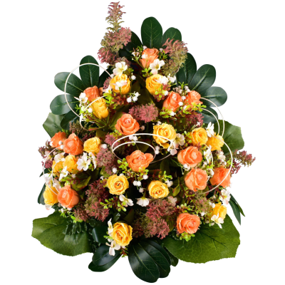 Hermine : Rose fleurette cyprès