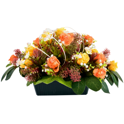 Hermine : Rose fleurette cyprès