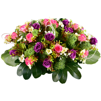 Hermine : Rose fleurette cyprès