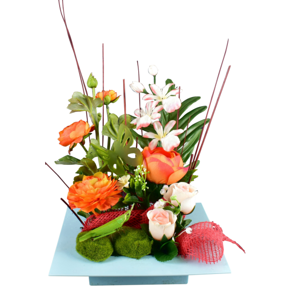 ROSE GERBERA RENONCULE
