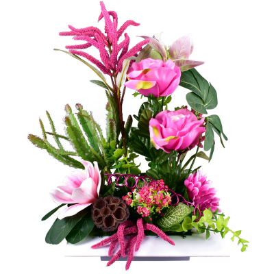 Siane : Rose magnolia gerbera