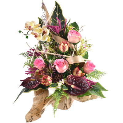 Vallières : Protea rose fleurette