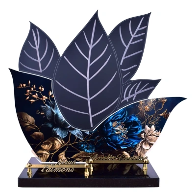 Feuille Pivoine Bleue