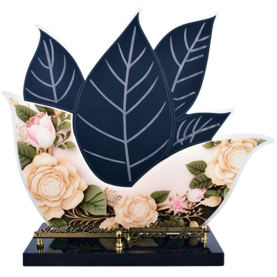 Feuille Rose crème
