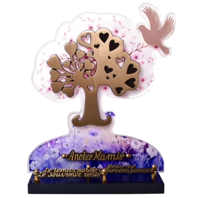Cerisier et arbre cœur bronze