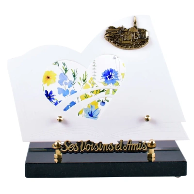 fleurs jaune/bleues