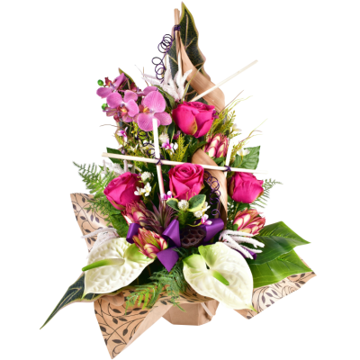 Vallières : Protea rose fleurette