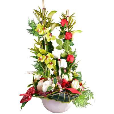 Vallières : Protea rose fleurette