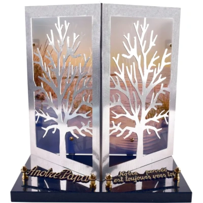 Arbre inox relief bord de mer