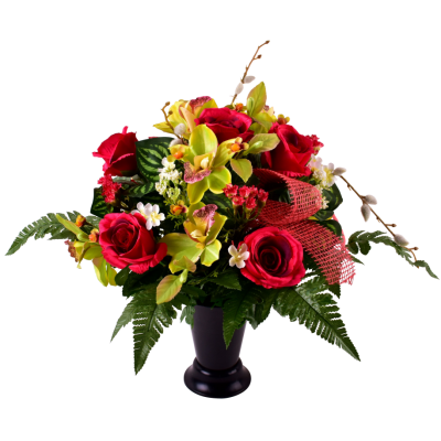 Cône Rose Cymbidium Statice