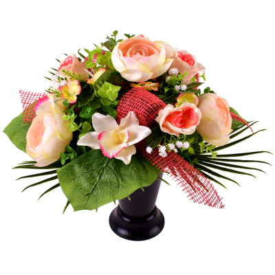 Cône Renoncule Rose Orchidée
