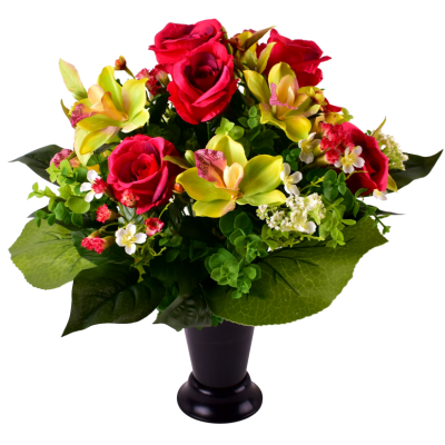 Cône Rose Cymbidium Statice