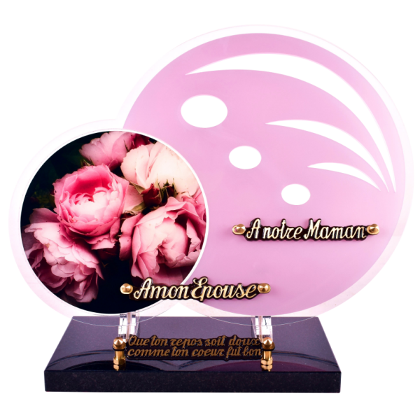 Double Rond pastel pivoine