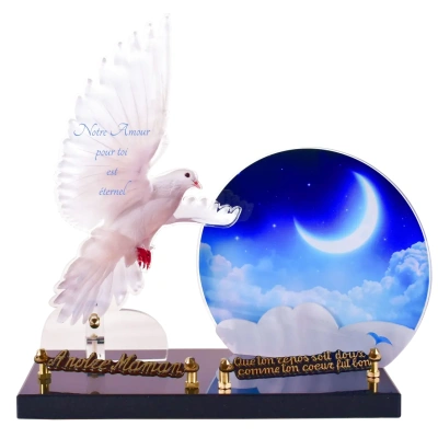 Colombe croissant de lune