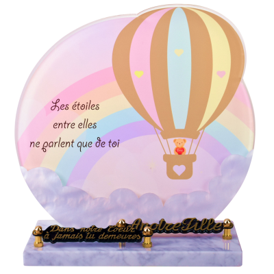 Montgolfière pastel