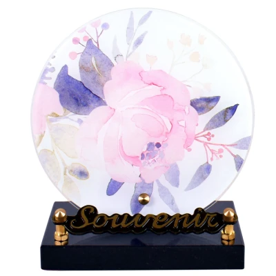 Rond pastel pivoine rose