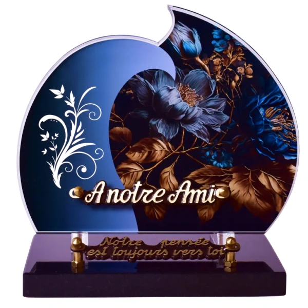 Fleurs bleues gamme double vague GM