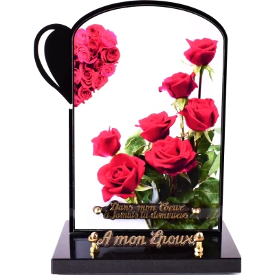 Découpe cœur et impression cœur de roses