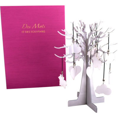 Kit de 21 pampilles+arbre de présentation et boite