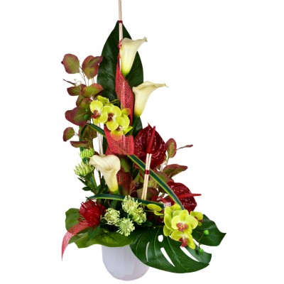 Coupe Quartz Anthurium Orchidée Arum