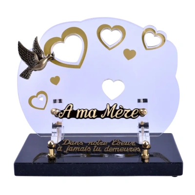 Plaque découpée Coeur