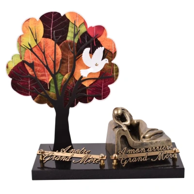 Arbre Décoré feuillages d'automne