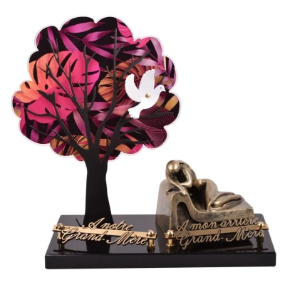 Arbre Décoré Feuillages philo colorés
