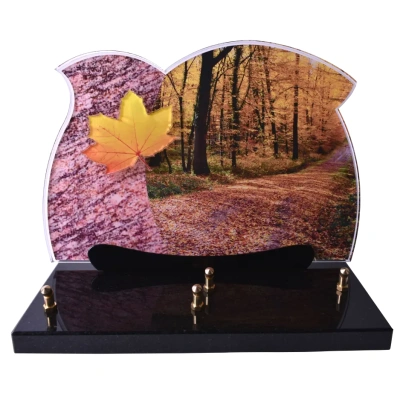 Plaque découpée Sentier en Automne