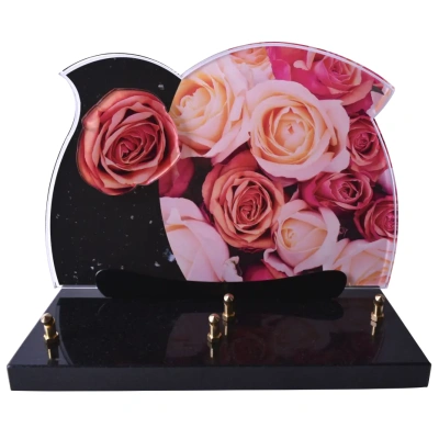 Plaque découpée Bouquet de Rose