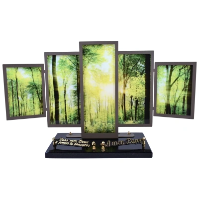 Cadre Triptyque Sous bois