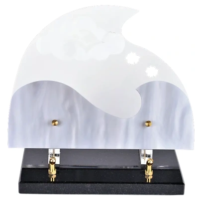 Vague nacré décor nuage blanc
