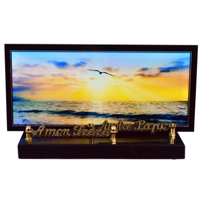 Cadre panoramique décor Oiseau et Mer