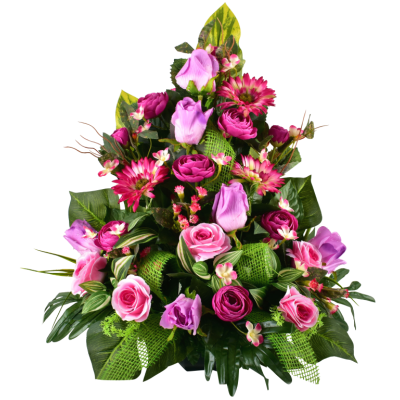 RHODES : Renoncule gerbera rose