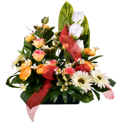 RHODES : Renoncule Gerbera Rose