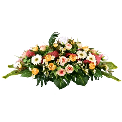 RHODES : Renoncule Gerbera Rose