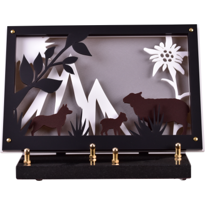 Origami cadre XL relief Thème Montagne moutons