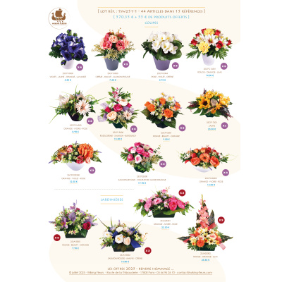 LOT PROMO DE 44 ARTICLES +55€ EN PRODUITS OFFERTS