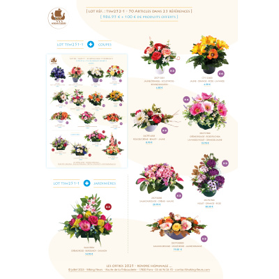 LOT PROMO DE 70 ARTICLES +100€ EN PRODUITS OFFERTS