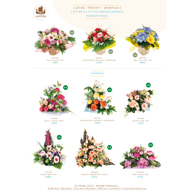 LOT PROMO DE 28 ARTICLES +55€ EN PRODUITS OFFERTS