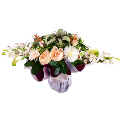 ORNELA : RENONCULE GERBERA ROSE