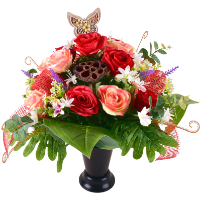 CAMELIA : ROSE EUCALYPTUS