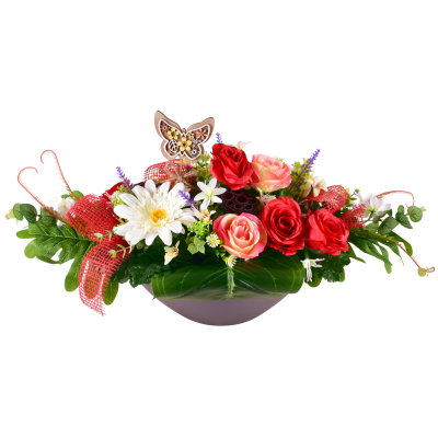 CAMELIA : ROSE EUCALYPTUS