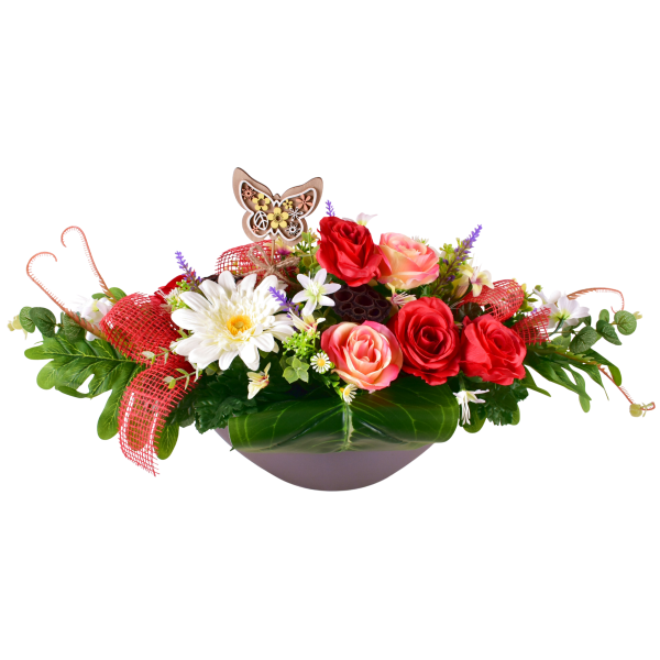 CAMELIA : ROSE EUCALYPTUS