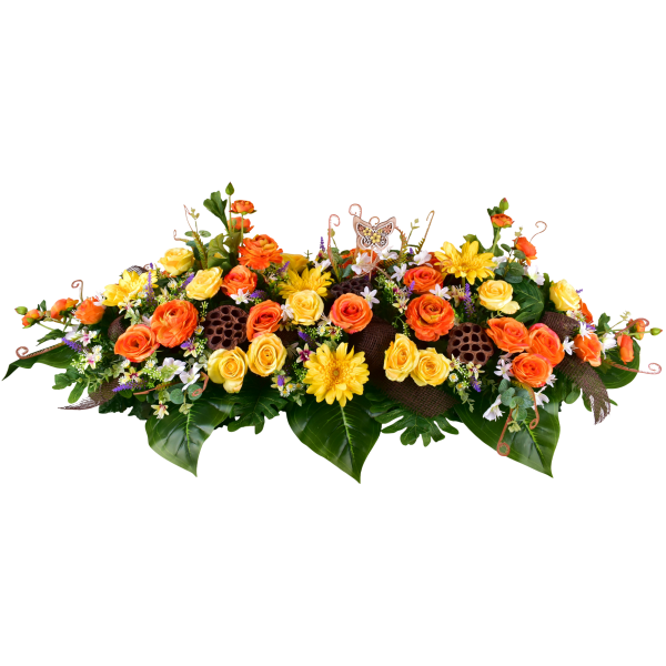 CAMELIA : ROSE EUCALYPTUS