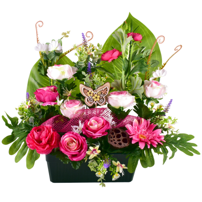 CAMELIA : ROSE EUCALYPTUS
