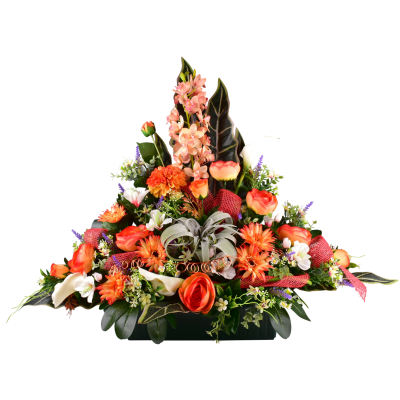 ORNELA : RENONCULE GERBERA ROSE